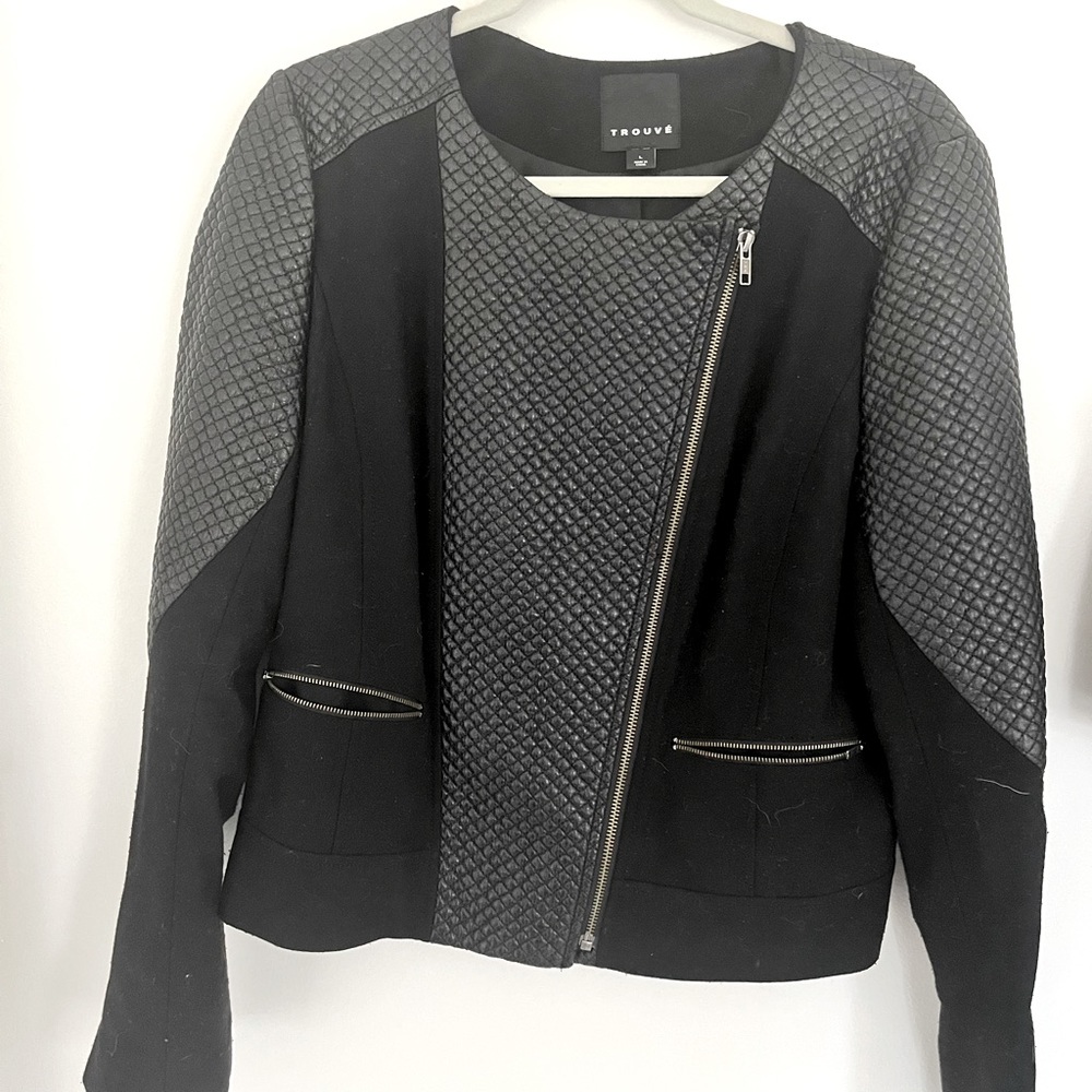 Faux leather Motorcycle jacket